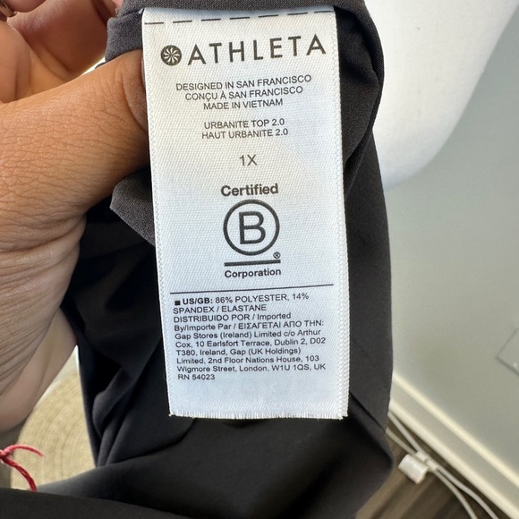Athleta Dark Brown Urbanite 2.0 Long Sleeve Top size 1X - Picture 7 of 7